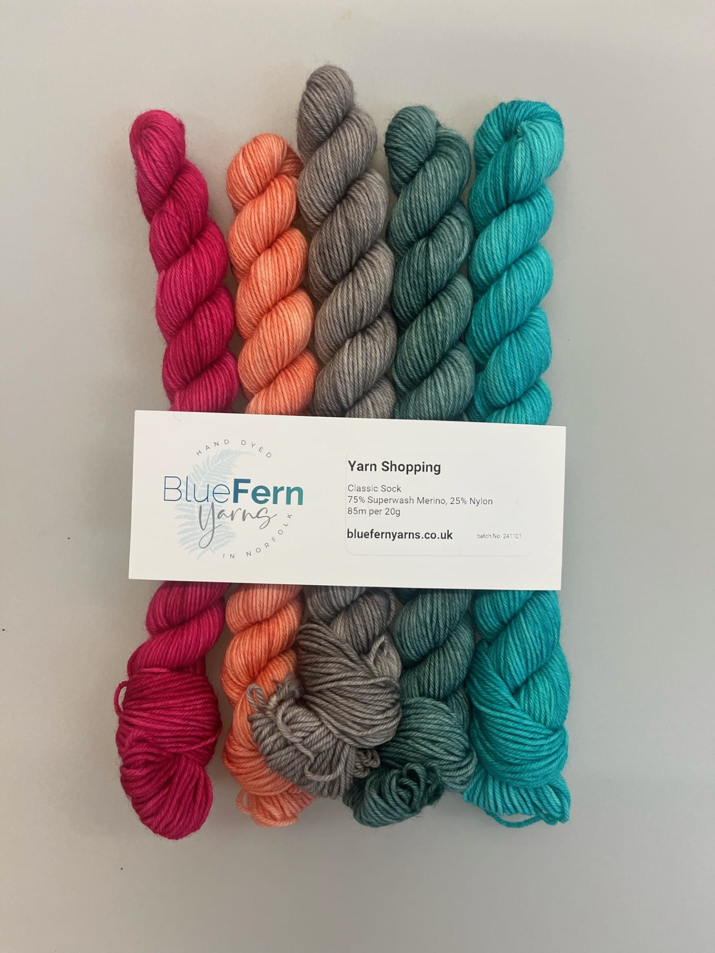Yarn Blue Rapter Blue Fern Yarns - Venetia's Yarn Shop Exclusive Minis